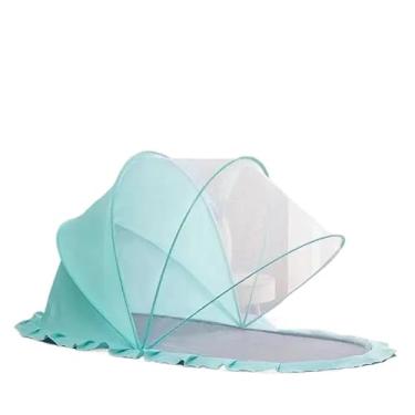 Imagem de Mosquiteiro Infantil Dobrável Portátil Rede Protetora para Bebê(verde,100X45X40CM)