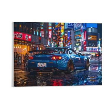Imagem de HouLaiZhe Carro japonês modificado S2000 Tóquio Jdm pôsteres de carro tela estética decoração de sala de parede impressões de parede sala de galeria decoração de parede para quarto sala de estar