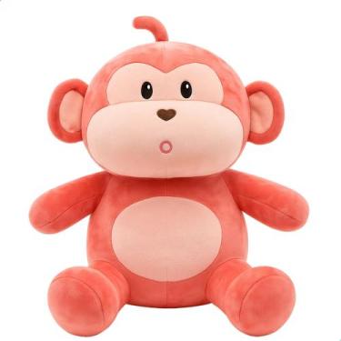 Imagem de Pelúcia Macaco 30cm Antialérgica e Lavável com Zíper  Super Macia e Se