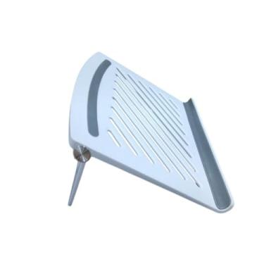 Imagem de Suporte para Laptop Ajustável, Branco, Plástico, 24,5x24,5cm, Ergonômico, Portátil, com Ventilação, Antiderrapante