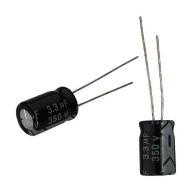 Imagem de 50X Capacitor Eletrolítico 3,3Uf X 350V 105º Kit C/50Peças - Chipsce