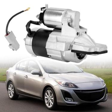 Imagem de YEHERIT Motor de arranque compatível com Mazda 3 2012-2013 Mazda 5 2011-2013 Mazda 6 2011-2012 Mazda CX-7 L4 2.3L 2.5L 410-48362 L538-18-40000 R0B 12 V 1,4KW 11 dentes no sentido horário