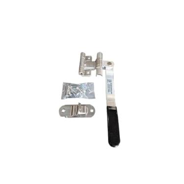 Imagem de Kay Enterprises Barra de alumínio para trava de porta de reboque de carga de cavalo, 12,7 cm, ferrolho de ponto único e fixadores inoxidáveis