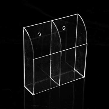 Imagem de HEEPDD Suporte de Controle Remoto, Organizador Transparente para Controles Remotos e Telefones, Ideal para Uso Doméstico e No Escritório Suporte de, Caixa de Armazenamento de Acrílico, Necessidades