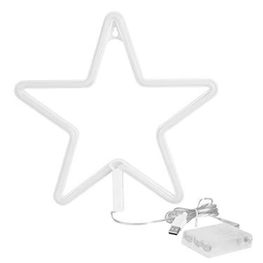 Imagem de Hyuduo Iluminação Decorativa de Luz de Neon LED Em Forma de Estrela LED para Decoração de Parede de Festa de Quarto Com Material de PVC de Baixa Tensão