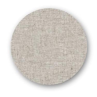 Imagem de modern-twist Jogo americano redondo de silicone de 38 cm, tapete de mesa livre de BPA, PVC, lavável na lava-louças, estampa de linho em chocolate, pacote com 1