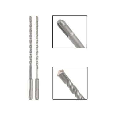 Imagem de Jogo 2 Brocas Sds Plus 8X160 Mm Aço Carbono Tungstênio - EDA