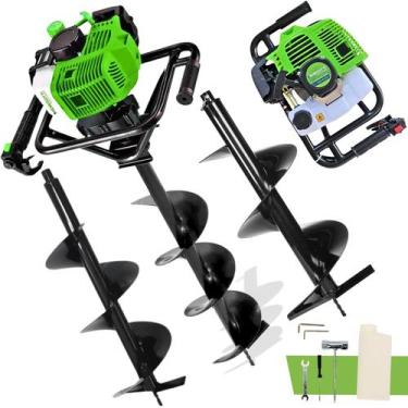 Imagem de Perfurador De Solo a Gasolina Menegotti Mps52 V3 Com 3 Brocas 80x20 + 