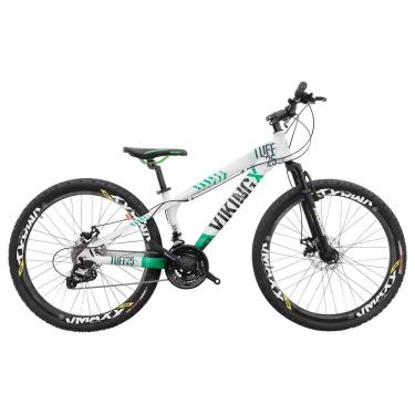 Imagem de Bicicleta Aro 26 Alumínio Viking Tuff X 25 Freeride F. Disco 21V Grupo Shimano Tourney Suspensão Dianteira