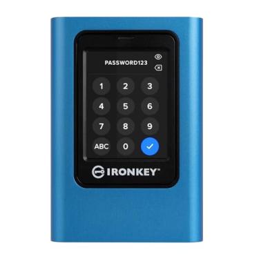 Imagem de Kingston SSD externo IronKey Vault Privacy 80 1,92 TB | FIPS 197 | XTS-AES 256 GB criptografado | PIN de tela sensível ao toque | Proteção de dados segura | IKVP80ES/1920G