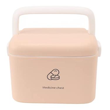 Imagem de Alomejor Caixa de Armazenamento Com Bandeja Removível, Organizador de Plástico Espesso para Emergências Domésticas, Suprimentos de Primeiros Socorros para Acampamento Em Viagens (C)