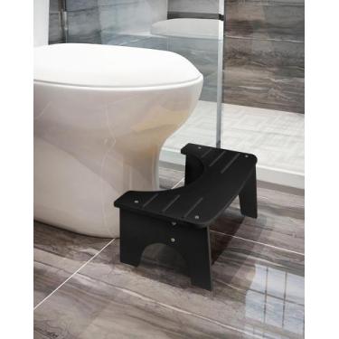 Imagem de Banqueta sanitária de bambu JACNITAD de 7 polegadas Squat para adultos