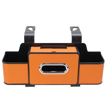 Imagem de RiToEasysports Organizador do Assento Traseiro Carro, Caixa de Armazenamento Encosto de Cabeça Com Suporte de Copo para Viagens de Carro Crianças (ORANGE)