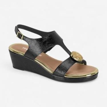 Imagem de Sandália Anabela Moleca Preto-Feminino