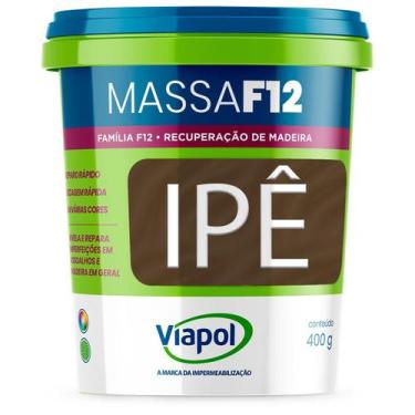 Imagem de Massa Calafetar Correção Madeira Viapol F12 400G Ipe
