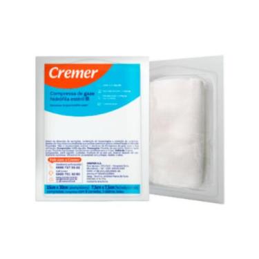 Imagem de Compressa De Gaze 13f 5pct C/ 10un(7,5x7,5cm) - Cremer