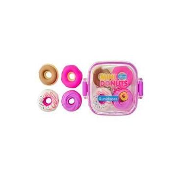 Imagem de Borracha Lancheira Donuts Pote C/4 - Tilibra