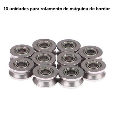 Imagem de Rolamento De Esferas Selado Em V 4x13x6mm 10 Peças Para Máquina De Bor