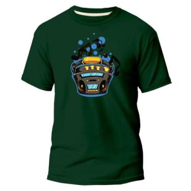 Imagem de Camiseta Basica Algodão Premium Estampada Som Love  - Pavesi, Verde, G