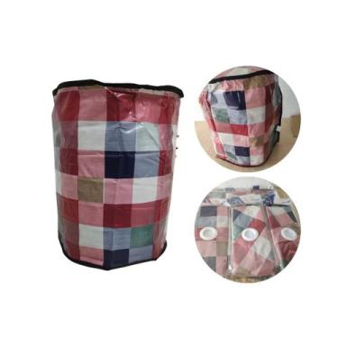 Imagem de Capa Protetor Para Botijão De Gás Impermeável Quadriculado - Desicon