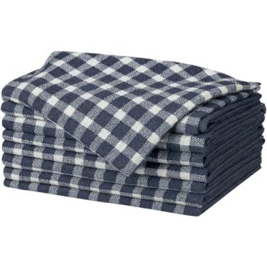 Imagem de Kit 10 Panos de Chão Xadrez Branco Flanela Microfibra Grande 70x40cm para Limpeza Doméstica e Uso Diário (Pano De Chão Xadrez,5 Panos)