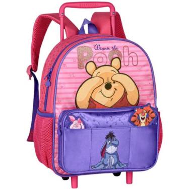 Imagem de Mochila De Rodinhas Infantil Ursinho Pooh 8 Litros 13 Oficial Ref. PO2