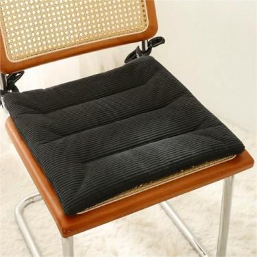 Imagem de Almofadas de veludo cotelê para cadeiras de jantar, conjunto de 2 almofadas quadradas para cadeiras de cozinha, almofadas de chão para sala de estar, varanda e escritório.