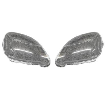 Imagem de Acessórios de iluminação automática farol escudo lente vidro transparente capa Compatível com toyota yaris 2003 2004 2005 abajur do carro(Left and Right)