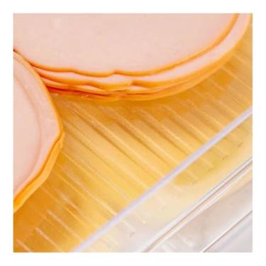 Imagem de Porta Frios Duplo Organizador de Geladeira Clear Fresh Acrilico Prático e Funcional para Uso Diário