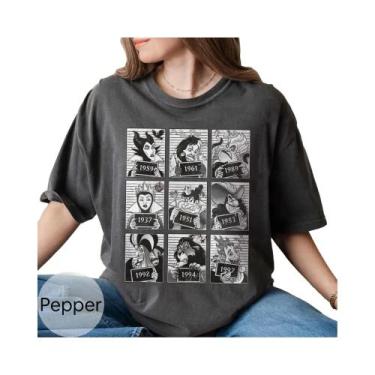 Imagem de Camiseta Retro Da Vilã Da Disney Com Gola Confortável, Ursula, Rainha 