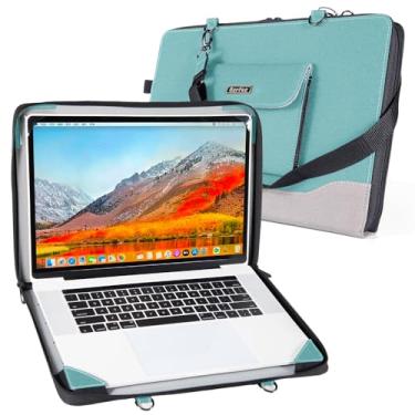 Imagem de Berfea Capa protetora para laptop Dell 16 DC16256 DC16251 DC16250, 16 Plus DB16250 DB16255 DB06250 16 polegadas capa de transporte para PC notebook com suporte, zíper, alças de ombro