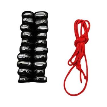 Imagem de Imã Lodestone Colorido Preto, Bloco Magnético Multifuncional Para Alív