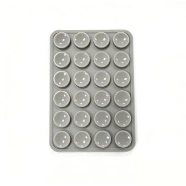 Imagem de Suporte de telefone de sucção dupla face de silicone, aderência adesiva removível, acessório de vídeo selfie mãos livres, suporte de sucção de telefone TikTok tendência para iPhone e Android (7,6 cm x