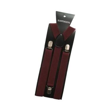 Imagem de Suspensórios Ajustáveis Elásticos Para Homens E Mulheres Com 3 Clips, 