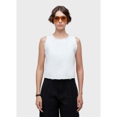 Imagem de Blusa frente única white denim OSKLEN-Feminino