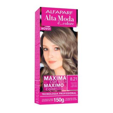 Imagem de Coloração Creme Alta Moda 8.21 Louro Claro Irisé Cinza - Alfaparf