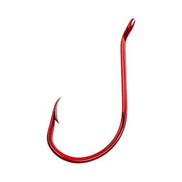 Imagem de Anzóis Red Octopus 25-100PCS, Offset Circular 2X Forte, Com Espinhos P