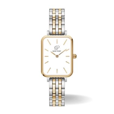 Imagem de Relógio Feminino Dourado Quadrado Delicado Casual New Port