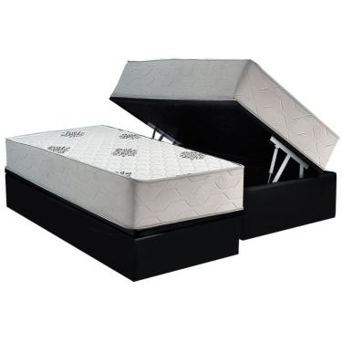Imagem de Cama Box Baú Solteiro + Colchão Anatômico Inovaflex Comfort Premium