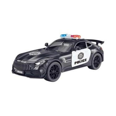 Imagem de Carro RC Policial Rápido 2.4G Com Controle Remoto E Luzes, Veículo De 