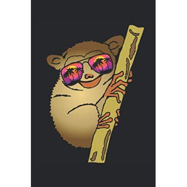 Imagem de Lustiger Koboldmaki Maki Exotisches Tier Notizbuch (Taschenbuch DIN A 5 Format Liniert): Niedlicher Koboldmaki Notizbuch, Notizheft, Schreibheft, ... mit typisch großen Augen. (German Edition)