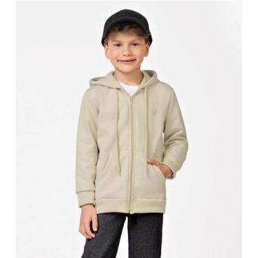 Imagem de Jaqueta Infantil Com Capuz Trick Nick Bege, 3, Bege
