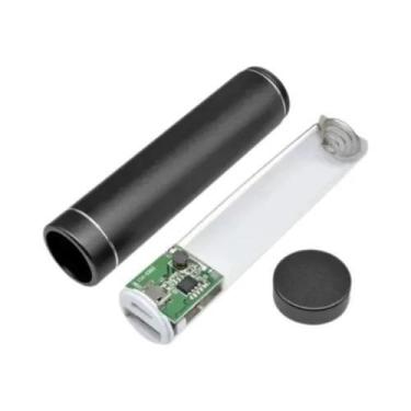 Imagem de Mini Power Bank Com Compartimento Oculto Para Armazenamento, Cofre Fal