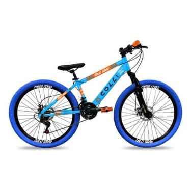 Imagem de Bicicleta colli grau a.26 f.disco 21v azul champanhe