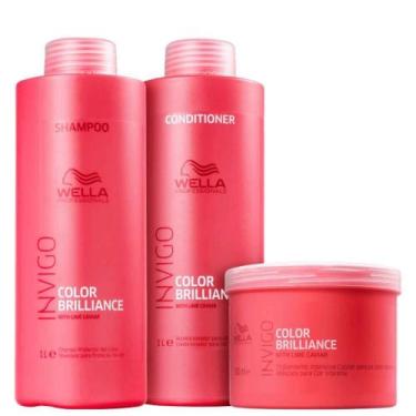 Imagem de Wella Professionals Invigo Color Brilliance Kit Shampoo 1L Condicionad