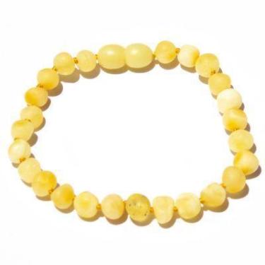 Imagem de Pulseira e Tornozeleira 18cm Âmbar Báltico Milk Não Polido - Âmbar Ori