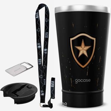 Imagem de KIT Copo Térmico GOCASE Vibe 470ml do BOTAFOGO com tampa e abridor e t