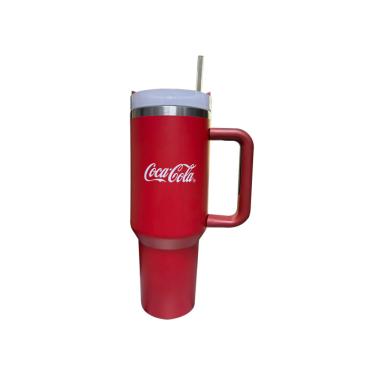 Imagem de Copo Térmico com Alça Coca-Cola Vermelho 1,2 litros