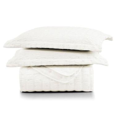 Imagem de Cobre Leito Casal Padrão Plissê Seersucker E Matelado Ultrassônico 03 