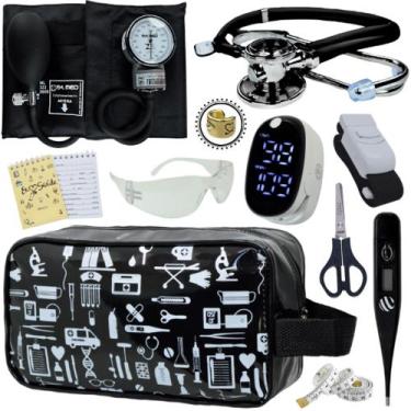 Imagem de Kit Enfermagem Aparelho Pressão Esteto Frete Grátis Promocao - Love Sa